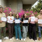 Face of science students group photo